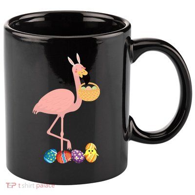 Flamingo Easter Egg 11oz C Handle Ceramic Mug