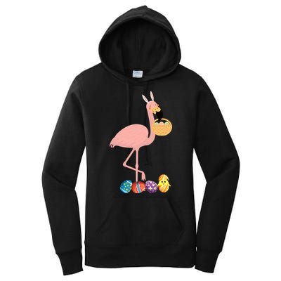 Flamingo Easter Egg Women's Pullover Hoodie