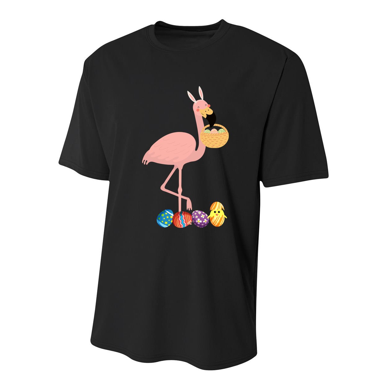 Flamingo Easter Egg Youth Performance Sprint T-Shirt