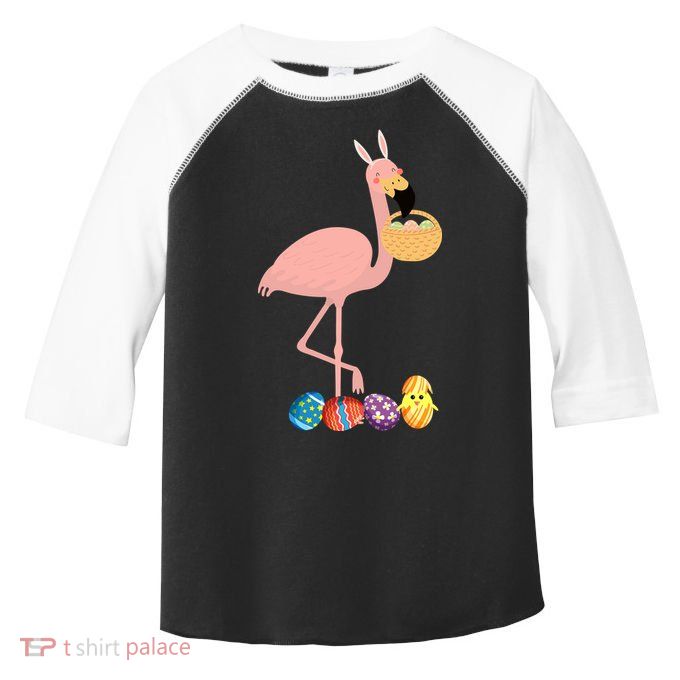 Flamingo Easter Egg Toddler Fine Jersey T-Shirt