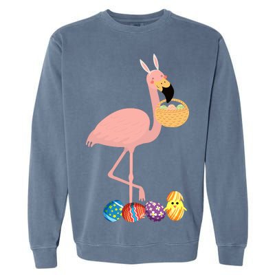 Flamingo Easter Egg Garment-Dyed Sweatshirt