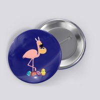 Flamingo Easter Egg Button