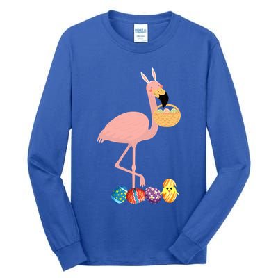 Flamingo Easter Egg Tall Long Sleeve T-Shirt