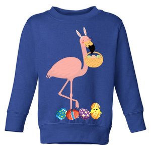 Flamingo Easter Egg Toddler Sweatshirt