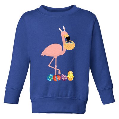 Flamingo Easter Egg Toddler Sweatshirt