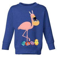 Flamingo Easter Egg Toddler Sweatshirt