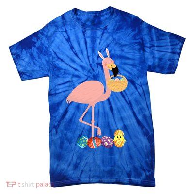 Flamingo Easter Egg Tie-Dye T-Shirt