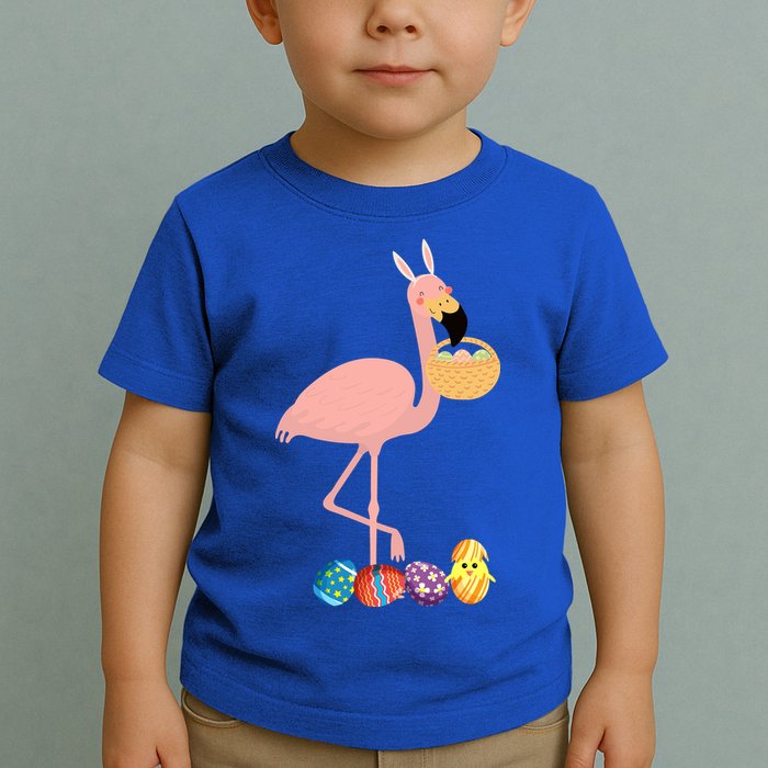 Flamingo Easter Egg Toddler T-Shirt