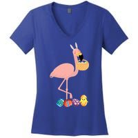 Flamingo Easter Egg Women's V-Neck T-Shirt