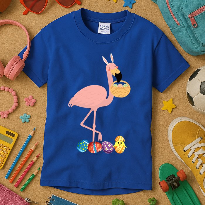 Flamingo Easter Egg Kids T-Shirt