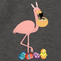 Flamingo Easter Egg Vector Backpack