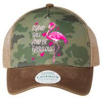 Flamingo Stand Tall And Be Fabulous Legacy Tie Dye Trucker Hat