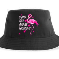 Flamingo Stand Tall And Be Fabulous Sustainable Bucket Hat