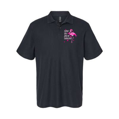 Flamingo Stand Tall And Be Fabulous Polo