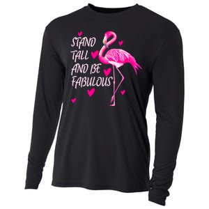 Flamingo Stand Tall And Be Fabulous Cooling Performance Long Sleeve Crew