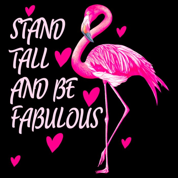 Flamingo Stand Tall And Be Fabulous Poster