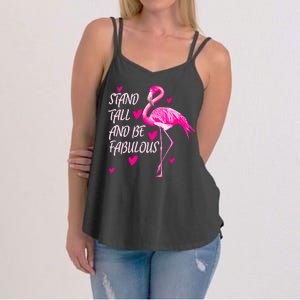 Flamingo Stand Tall And Be Fabulous Women's Strappy Tank