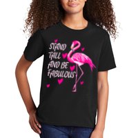 Flamingo Stand Tall And Be Fabulous Kids T-Shirt