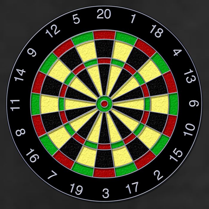 Flat Dart Board Gaming Garment-Dyed Fleece Hoodie