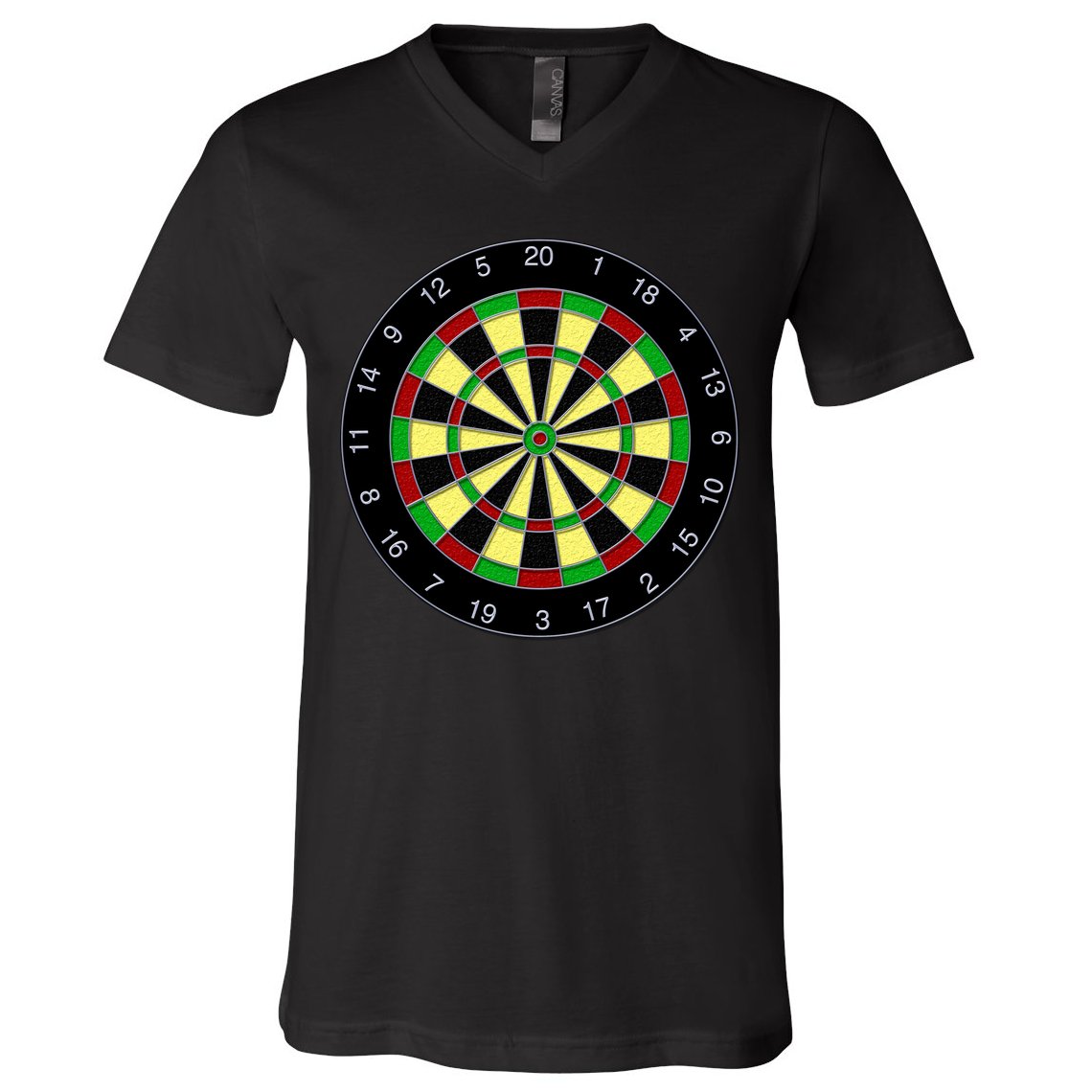 Flat Dart Board Gaming V-Neck T-Shirt
