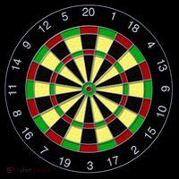 Flat Dart Board Gaming 16 in Basic Backpack
