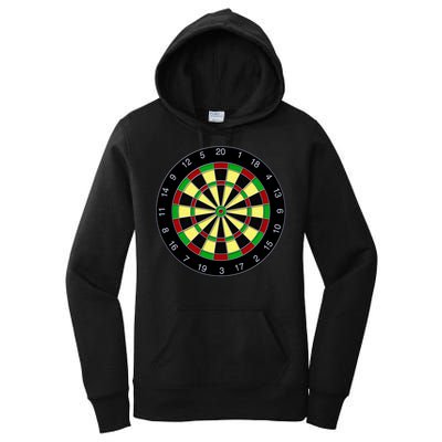 Flat Dart Board Gaming Women's Pullover Hoodie