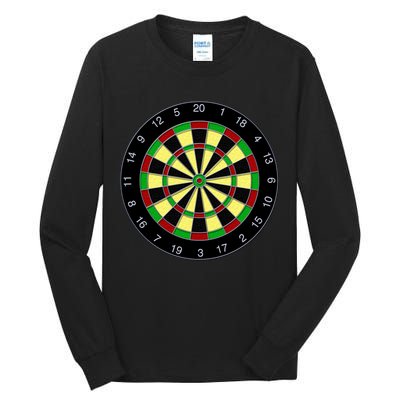 Flat Dart Board Gaming Tall Long Sleeve T-Shirt