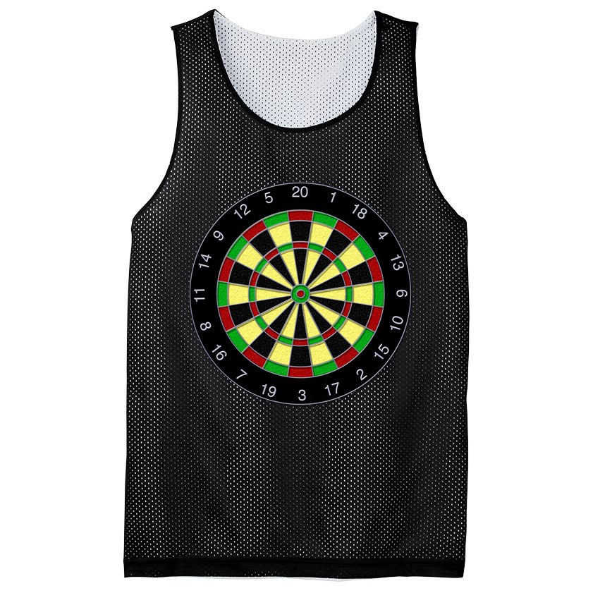Flat Dart Board Gaming Mesh Reversible Basketball Jersey Tank