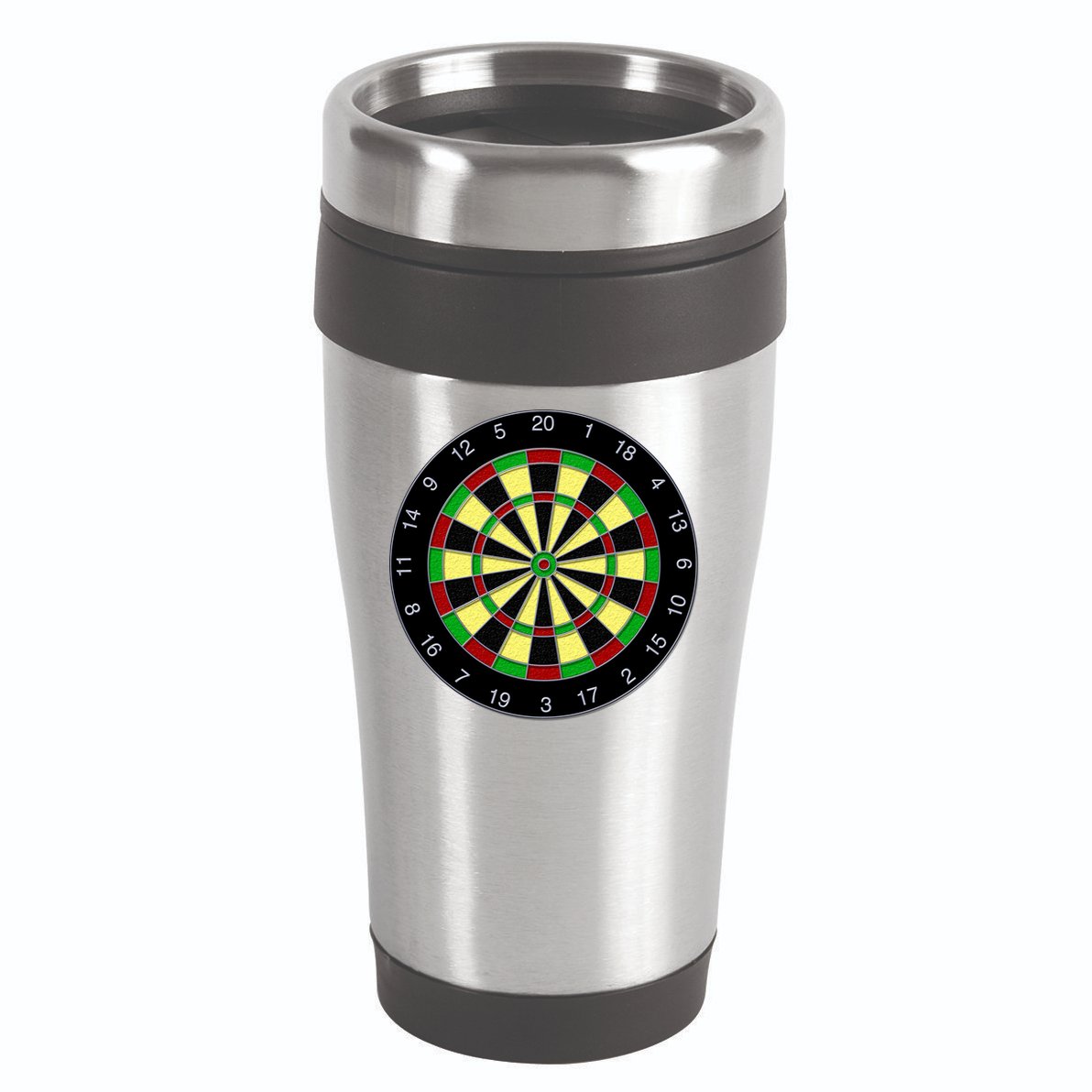 Flat Dart Board Gaming 16oz Travel Tumbler