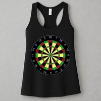 Flat Dart Board Gaming Womens Tank Top