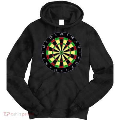 Flat Dart Board Gaming Tie Dye Hoodie