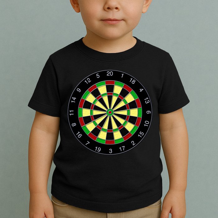 Flat Dart Board Gaming Toddler T-Shirt