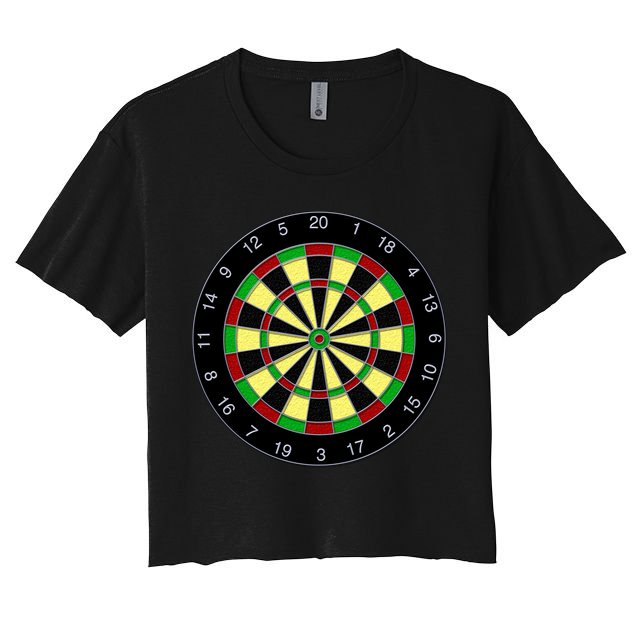 Flat Dart Board Gaming Crop Top