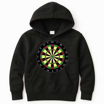 Flat Dart Board Gaming Kids Hoodie