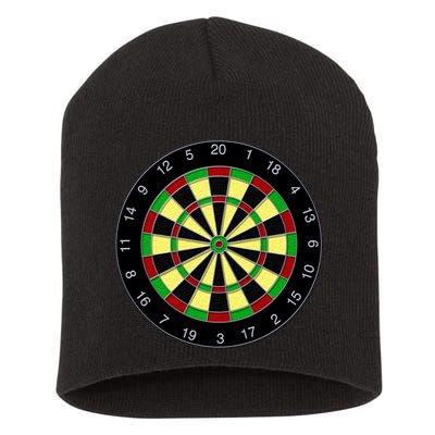 Flat Dart Board Gaming Short Acrylic Beanie