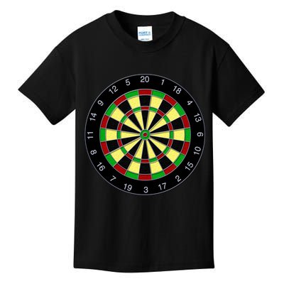 Flat Dart Board Gaming Kids T-Shirt