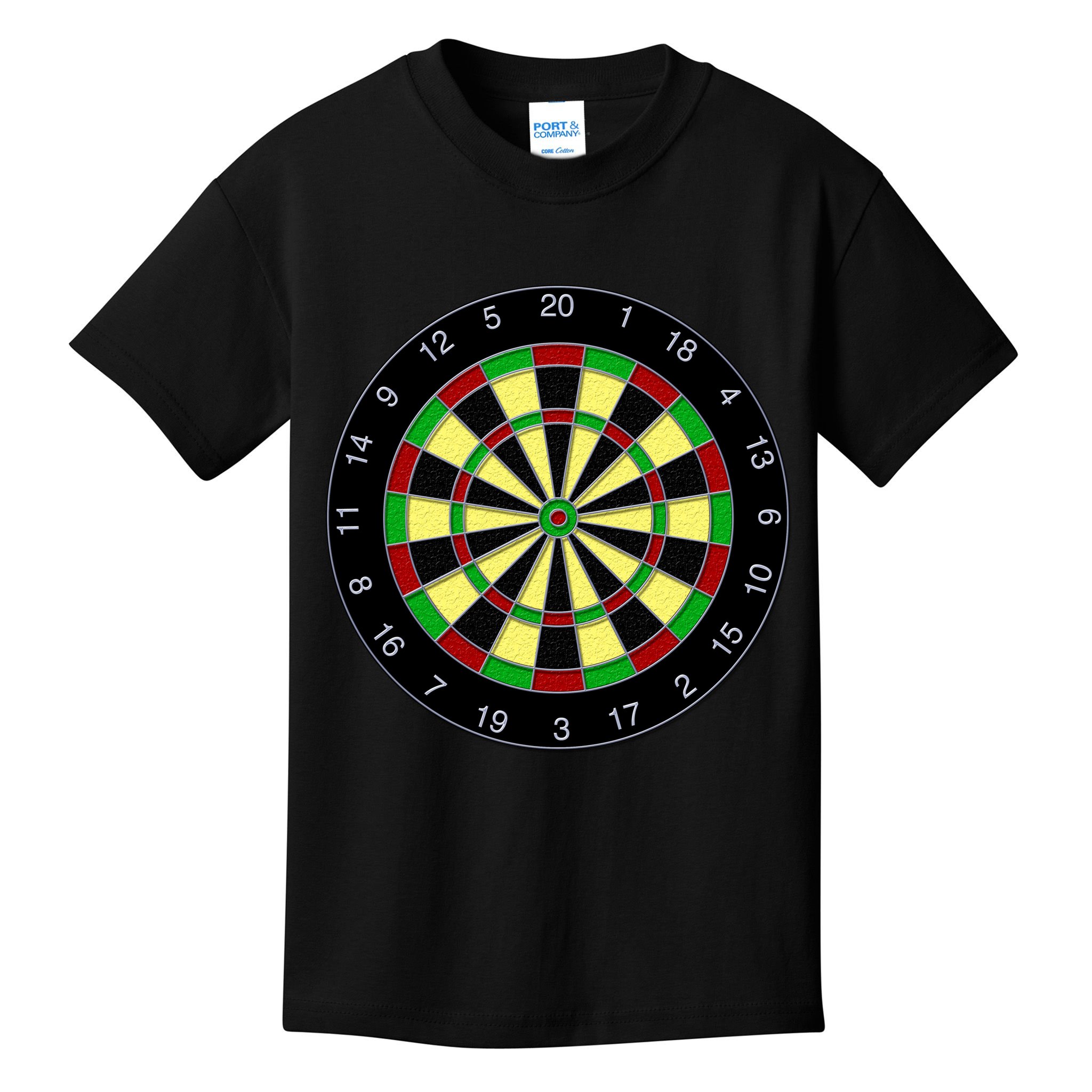 Flat Dart Board Gaming Kids T-Shirt