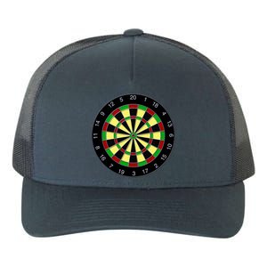 Flat Dart Board Gaming Yupoong Adult 5-Panel Trucker Hat