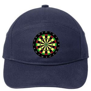 Flat Dart Board Gaming 7-Panel Snapback Hat