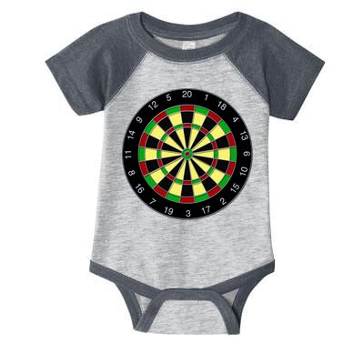 Flat Dart Board Gaming Infant Baby Jersey Bodysuit