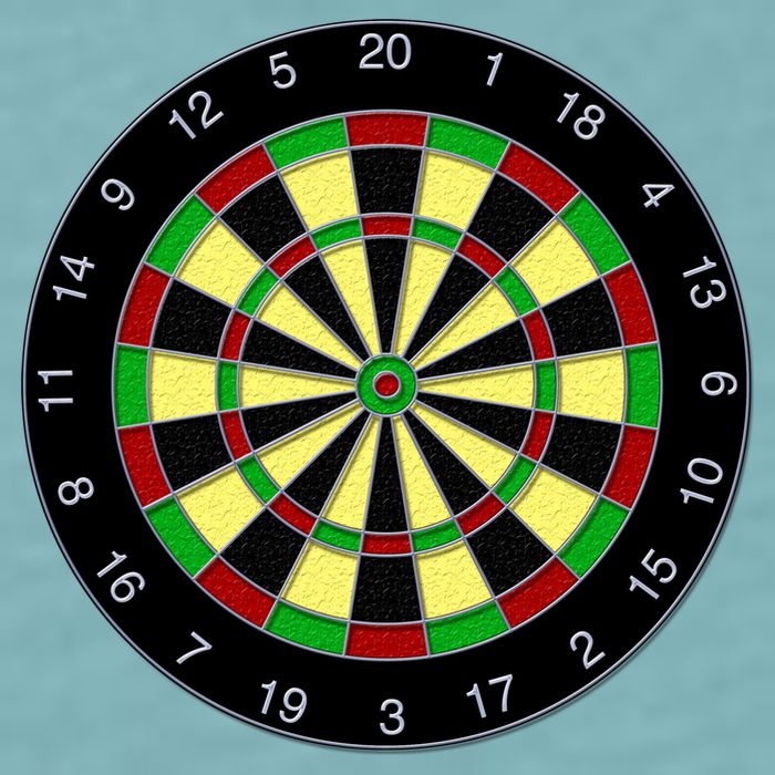 Flat Dart Board Gaming Sueded Cloud Jersey T-Shirt