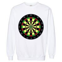 Flat Dart Board Gaming Garment-Dyed Sweatshirt