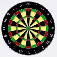 Flat Dart Board Gaming Garment-Dyed Sweatshirt