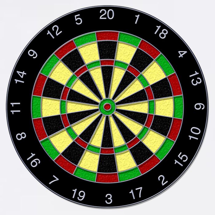 Flat Dart Board Gaming Garment-Dyed Sweatshirt