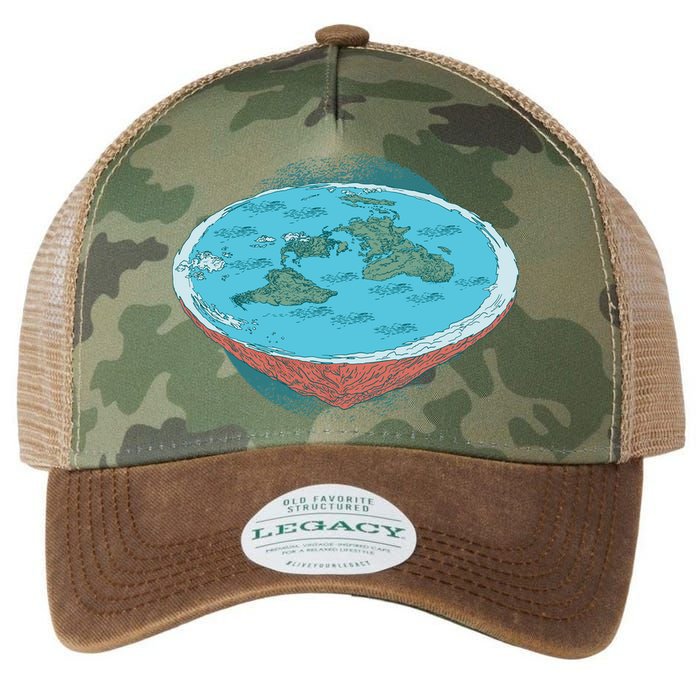 Flat Earth Theory Legacy Tie Dye Trucker Hat