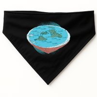 Flat Earth Theory USA-Made Doggie Bandana
