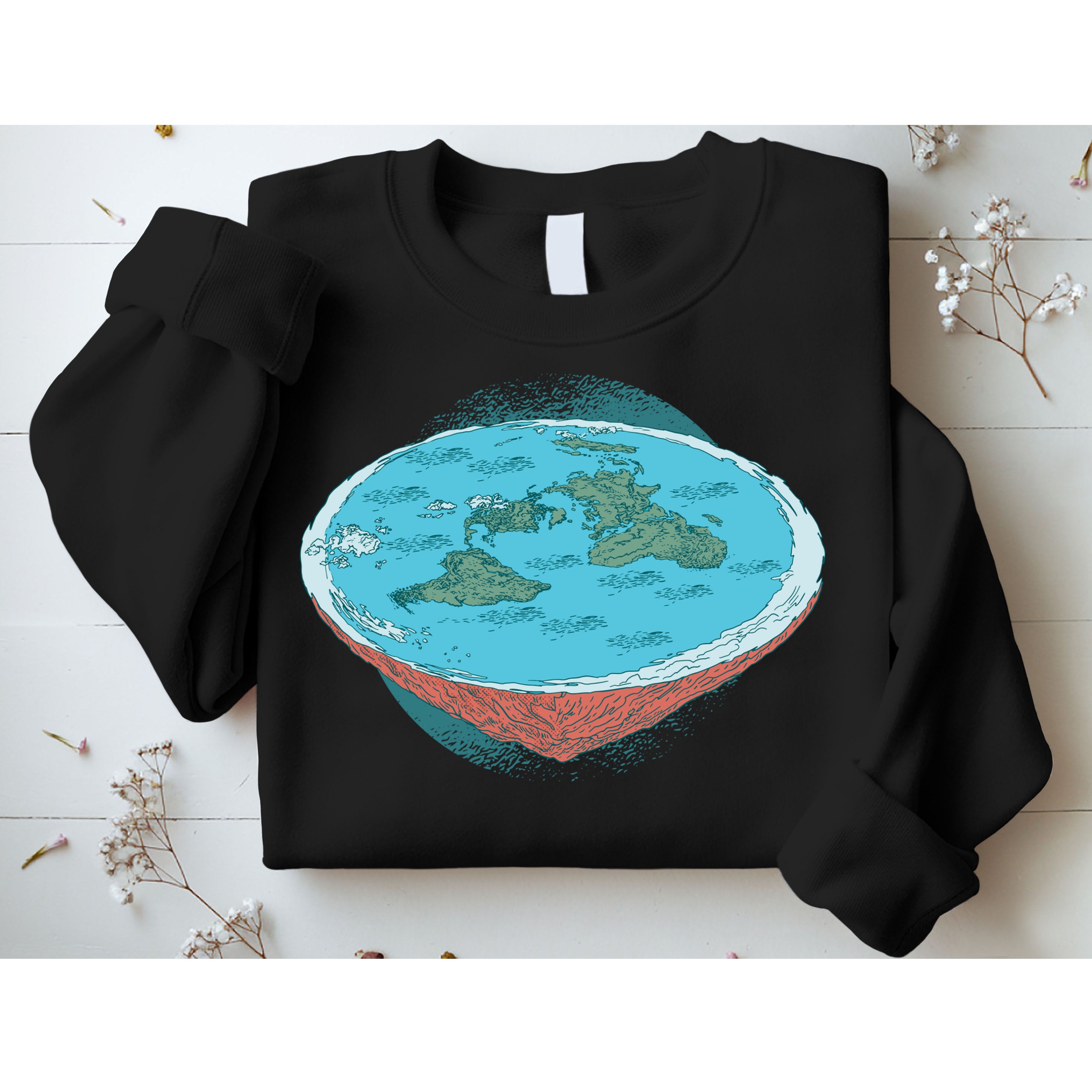 Flat Earth Theory Sweatshirt