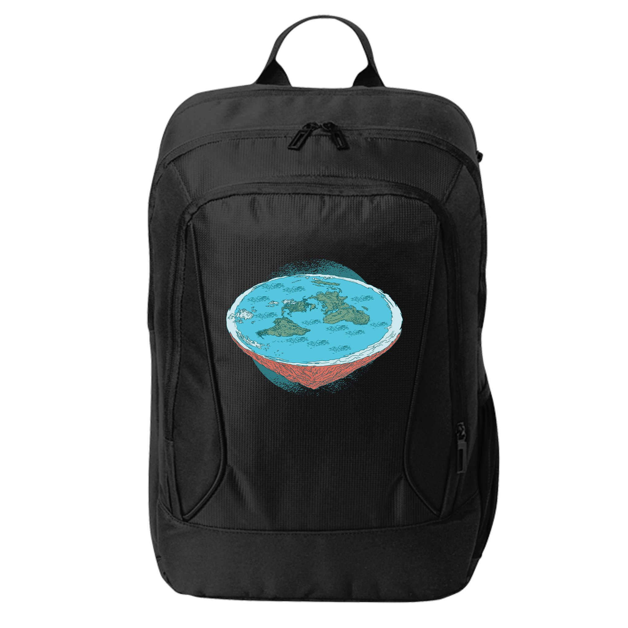 Flat Earth Theory City Backpack
