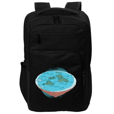 Flat Earth Theory Impact Tech Backpack