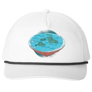 Flat Earth Theory Snapback Five-Panel Rope Hat